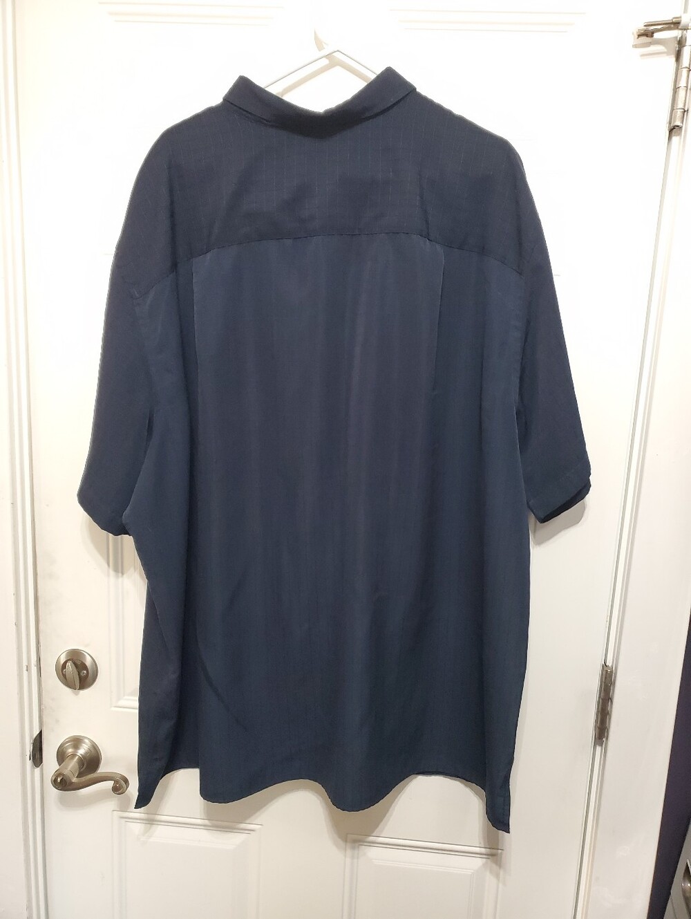 HARBOR BAY Men's Navy Blue Short Sleeve Shirt Size 3XL - Picture 11 of 13